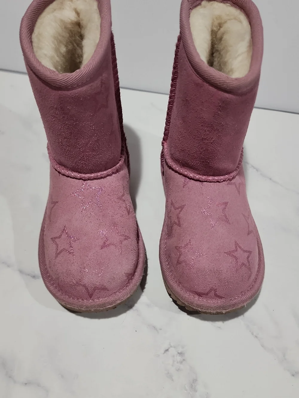 Ugg  Pink Star Suede Winter Boots